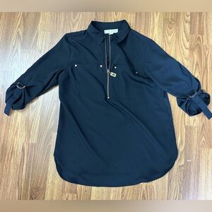 Michael Kors Top Black with Gold Accents